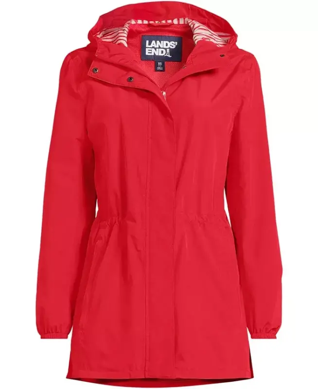 Women's Squall Packable Waterproof Raincoat - Compass red/cherries - 3