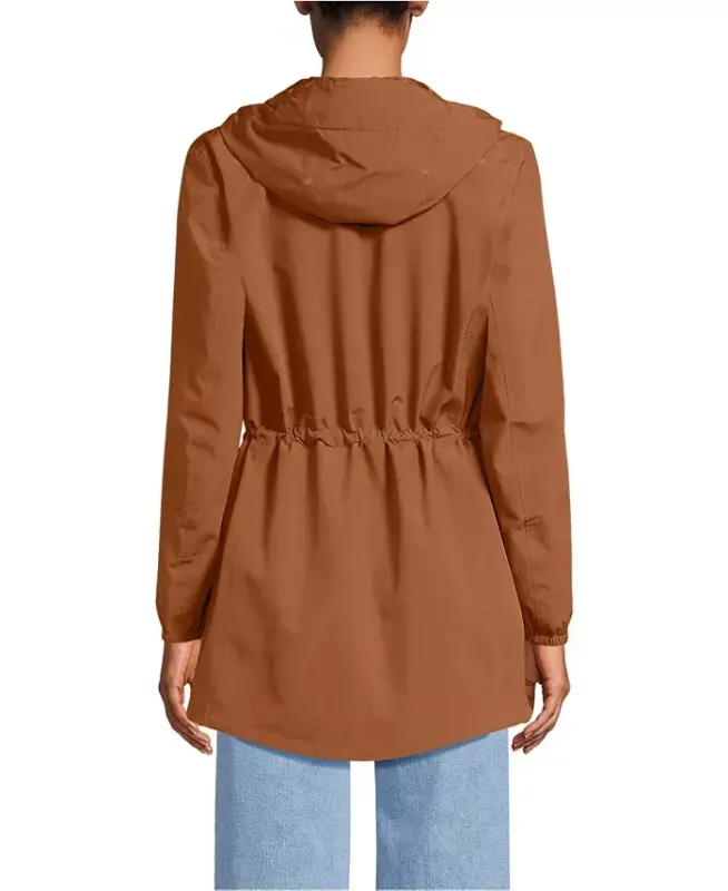 Women's Squall Packable Waterproof Raincoat - Rich ginger brown - 2