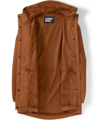 Women's Squall Packable Waterproof Raincoat - Rich ginger brown - 4