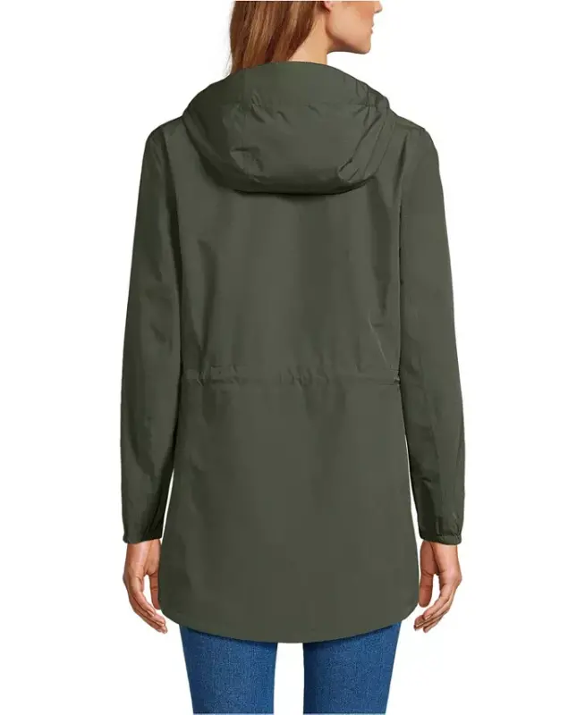 Women's Squall Packable Waterproof Raincoat - Rich olive green - 2
