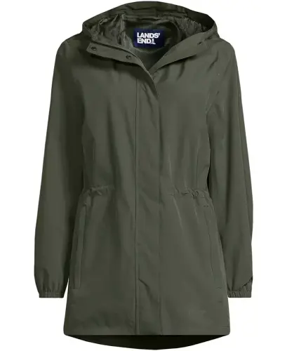 Women's Squall Packable Waterproof Raincoat - Rich olive green - 3