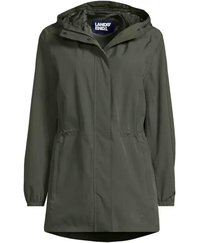 Women's Squall Packable Waterproof Raincoat - Rich olive green - 3