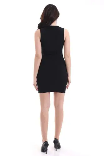 Women's Square Neck Sleeveless Sandy Fabric Opportunity Product Knee Length Dress - 4