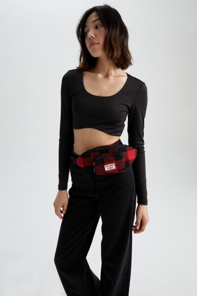 Women's Square Pattern Coin and Waist Bag Z2542azns - 49