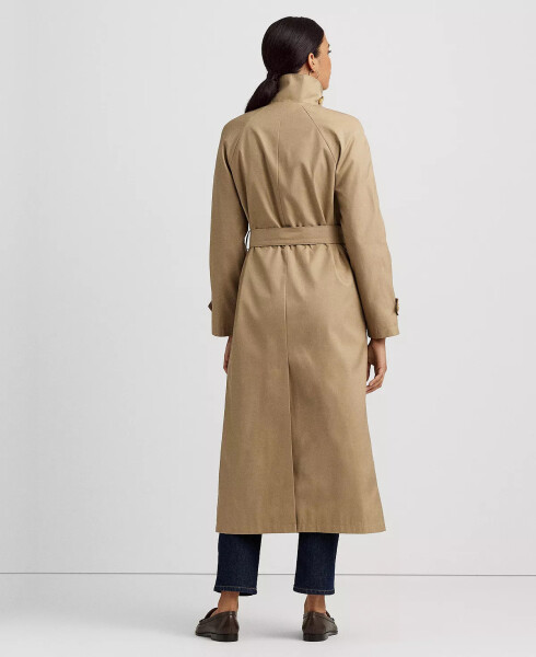 Women's Stand-Collar Maxi Trench Coat Sand - 2