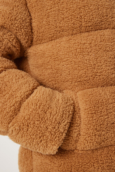 Women's Stand Collar Plush Puffer Jacket QA00002 - 6