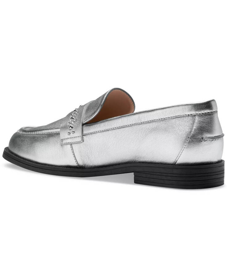 Women's Stassi Embellished Loafers Silver - 3