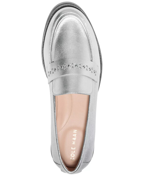 Women's Stassi Embellished Loafers Silver - 4