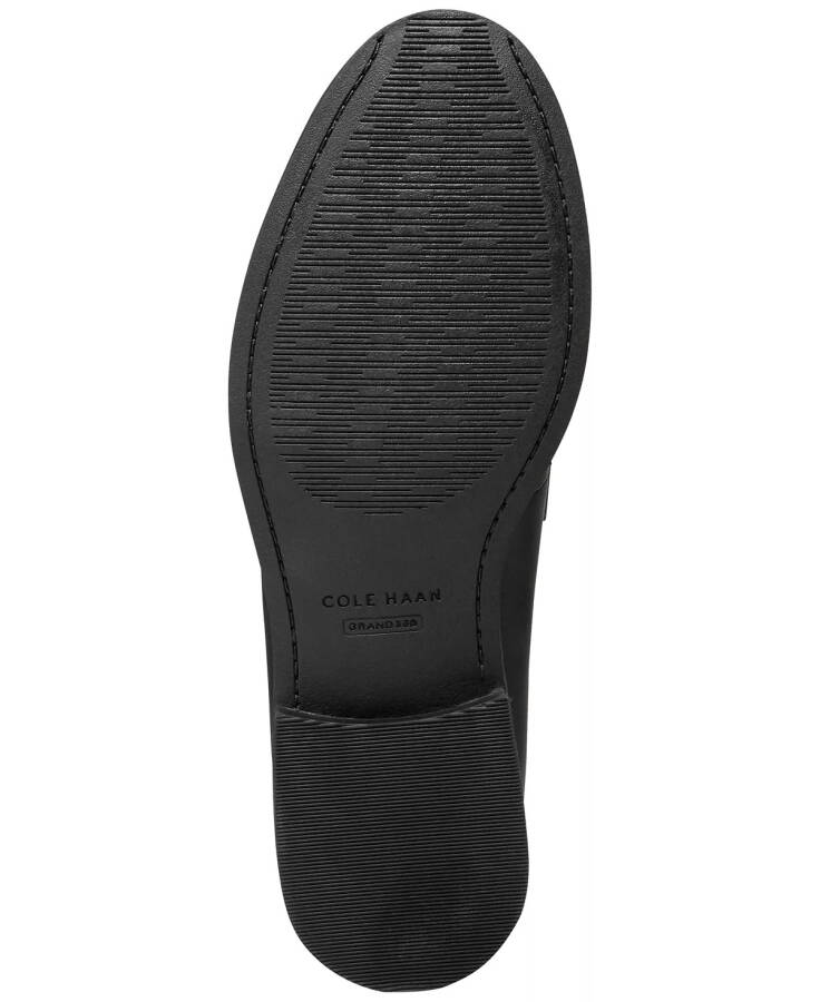 Women's Stassi Penny Loafers Black Leather - 5