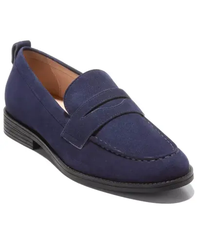 Women's Stassi Penny Loafers - Midnight Moon Suede - 1