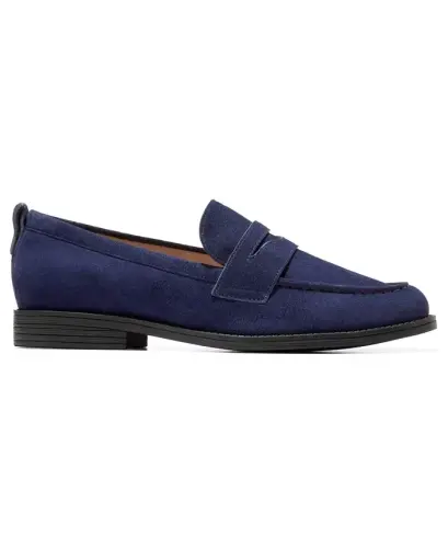 Women's Stassi Penny Loafers - Midnight Moon Suede - COLE HAAN (1)