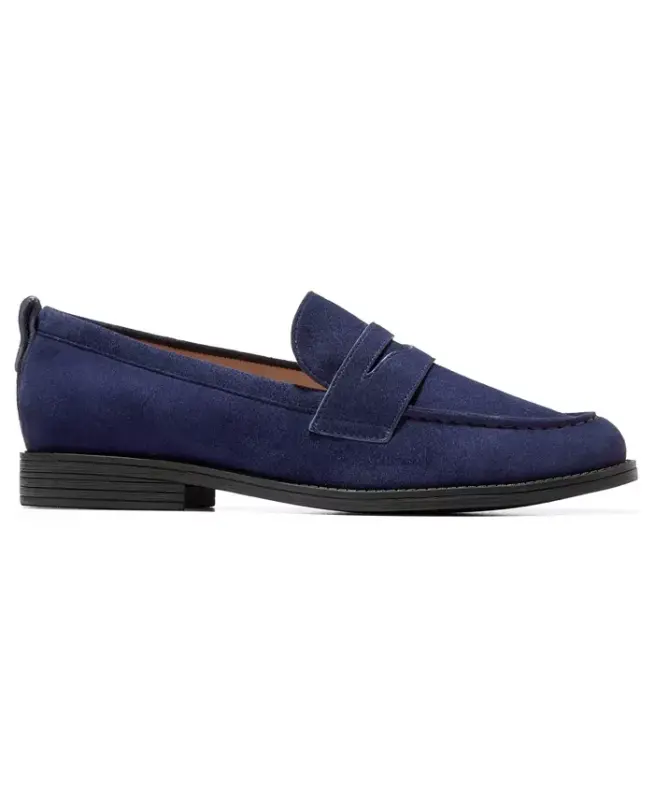 Women's Stassi Penny Loafers - Midnight Moon Suede - 2