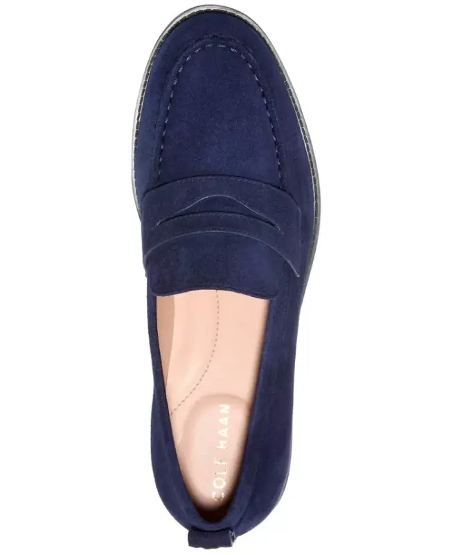Women's Stassi Penny Loafers - Midnight Moon Suede - 4