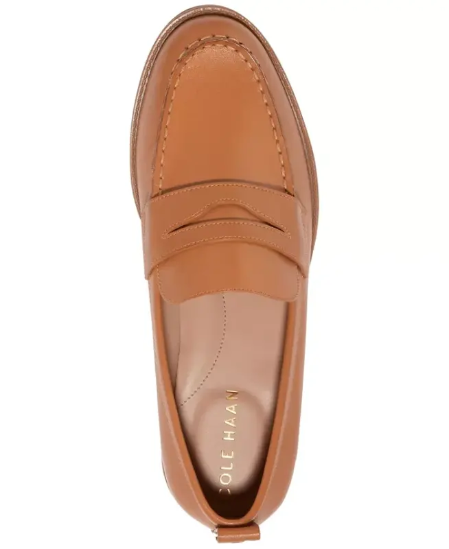 Women's Stassi Penny Loafers - Pecan Leather - 4