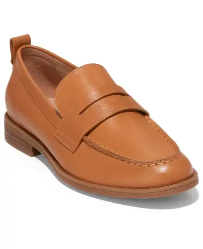 Women's Stassi Penny Loafers - Pecan Leather 