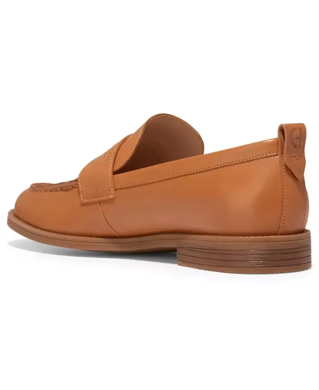 Women's Stassi Penny Loafers - Pecan Leather - 3