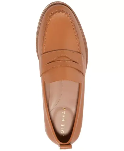 Women's Stassi Penny Loafers - Pecan Leather - 4