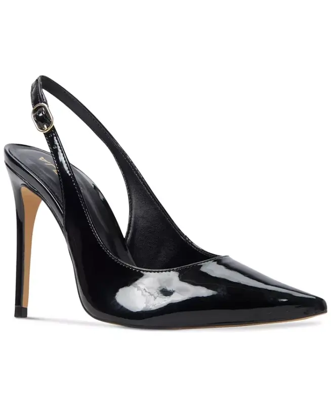 Women's Stessysling Slingback Pumps-Black Patent - ALDO