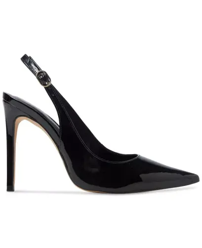 Women's Stessysling Slingback Pumps-Black Patent - 2
