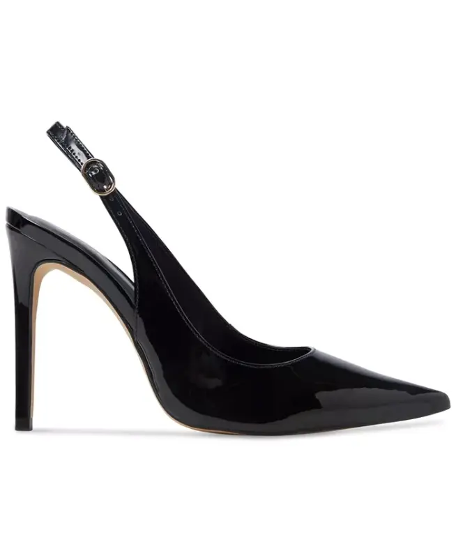 Women's Stessysling Slingback Pumps-Black Patent - 2