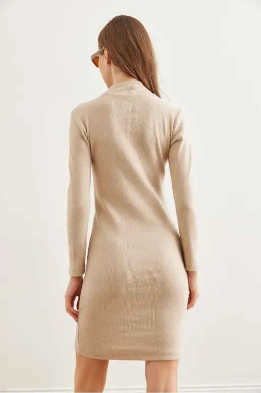 Women's Stone Robe Dropped Neckline Plush Mini Flexible - 7