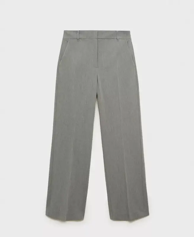 Women's Straight Mid-Rise Trousers - 2