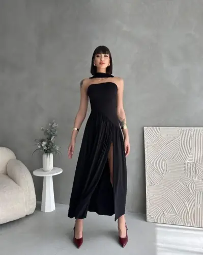 Women's Strapless Maxi Pencil Dress - 1