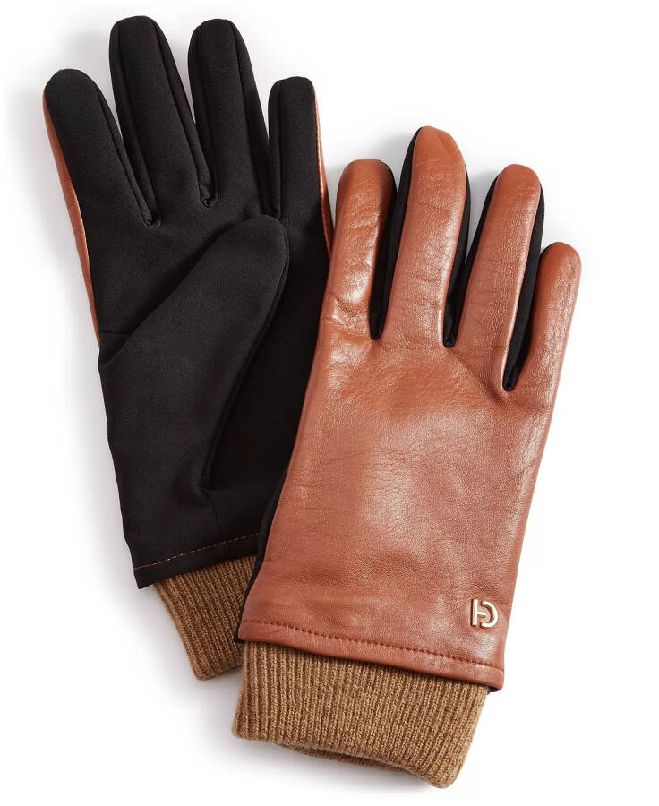 Women's Stretch-Palm Leather Gloves British Tan - 1