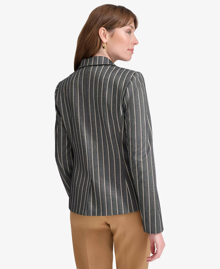 Women's Striped Blazer Blk Multi - 2