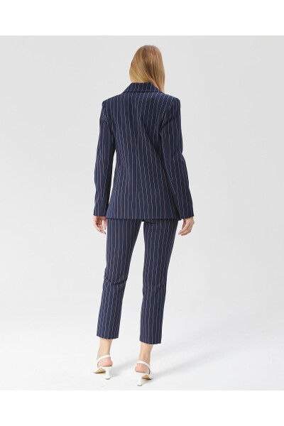 Women's Striped Classic Trend Jacket NAVY - 3