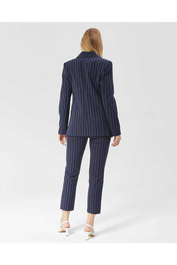 Women's Striped Classic Trend Jacket NAVY - 3