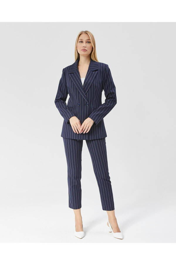 Women's Striped Classic Trend Jacket NAVY - 6