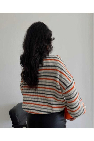 Women's Striped Selanik Knit Cardigan - 4