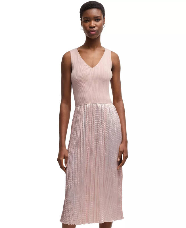 Women's Structured Knitted Dress - 1