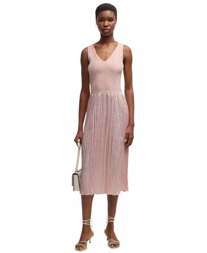 Women's Structured Knitted Dress - 4