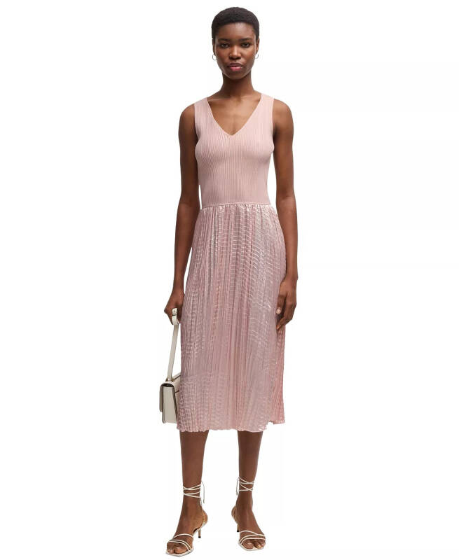 Women's Structured Knitted Dress - 4