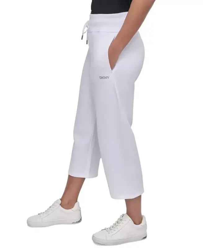 Women's Studded-Logo Cropped Pants - 3