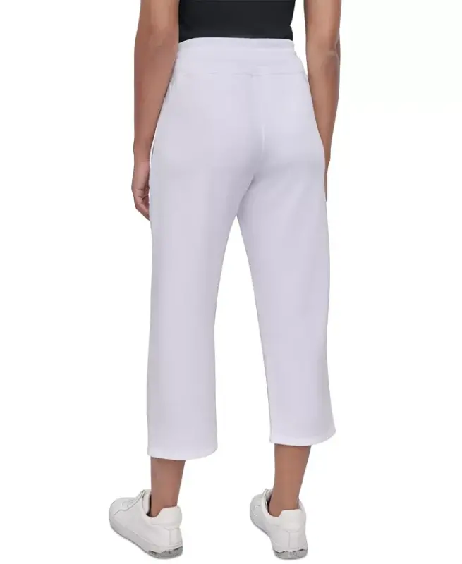 Women's Studded-Logo Cropped Pants - 4