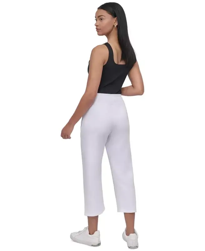 Women's Studded-Logo Cropped Pants - 5