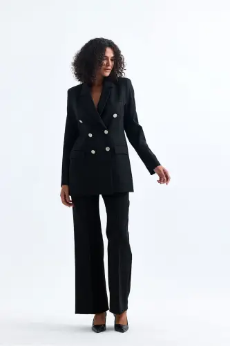Women's Suit Jacket and Pants | TK34239 Black - SENSE (1)