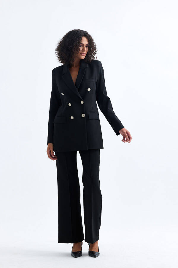 Women's Suit Jacket and Pants | TK34239 Black - 30