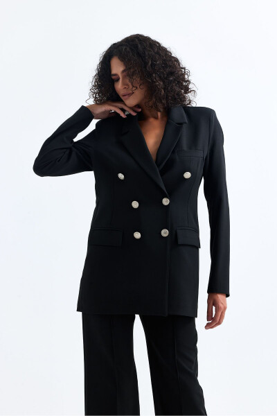 Women's Suit Jacket and Pants | TK34239 Black - 35