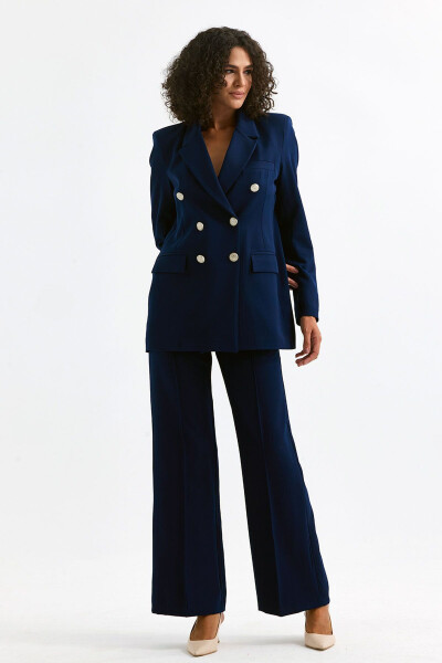 Women's Suit Jacket And Trousers | TK34239 Navy - 29