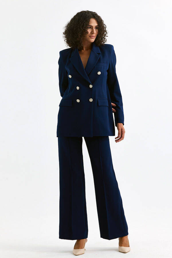 Women's Suit Jacket And Trousers | TK34239 Navy - 22