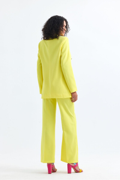 Women's Suit Jacket And Trousers | TK34239 Yellow - 30