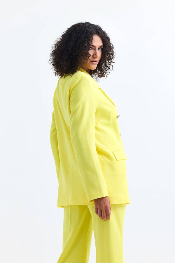 Women's Suit Jacket And Trousers | TK34239 Yellow - 28