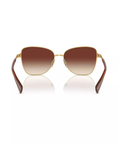 Women's Sunglasses, Ra4146 Shiny Gold, Brown - 3