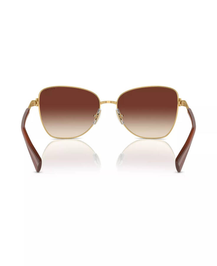 Women's Sunglasses, Ra4146 Shiny Gold, Brown - 3