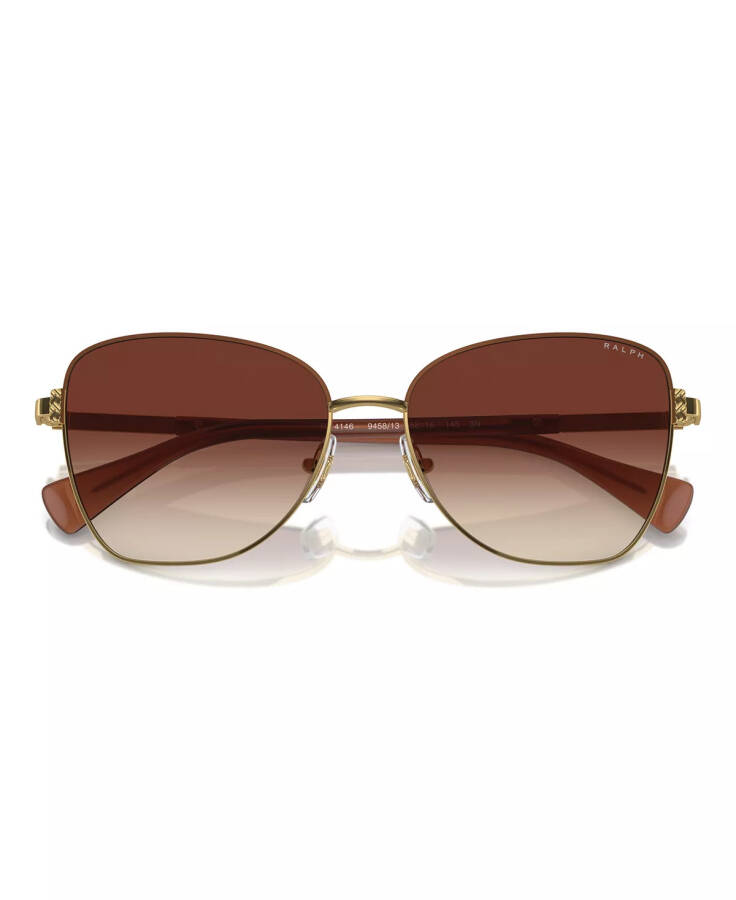 Women's Sunglasses, Ra4146 Shiny Gold, Brown - 4