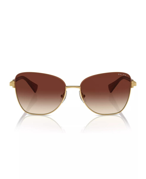 Women's Sunglasses, Ra4146 Shiny Gold, Brown - 5